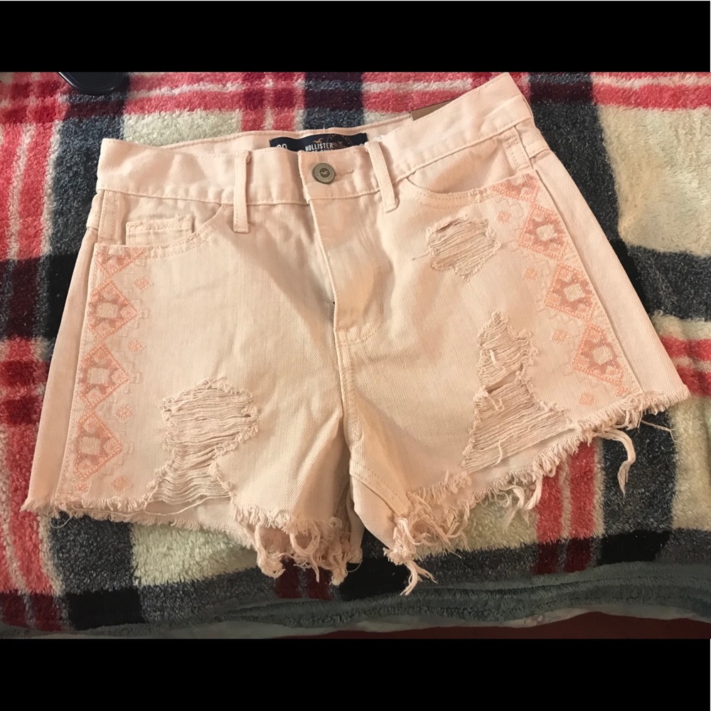 Hollister high waisted jean shorts